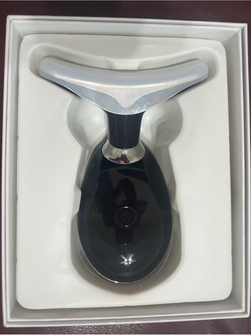 Amazon Black and Silver Hands-Free LED Face & Neck Skincare Light